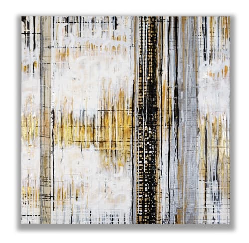 Cracked Earth Number 8 | Oil And Acrylic Painting in Paintings by Kari Souders. Item made of canvas with synthetic works with minimalism & contemporary style