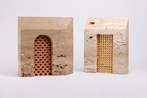 Ognidove - classico | Sculptures by gumdesign. Item made of walnut with marble works with modern style