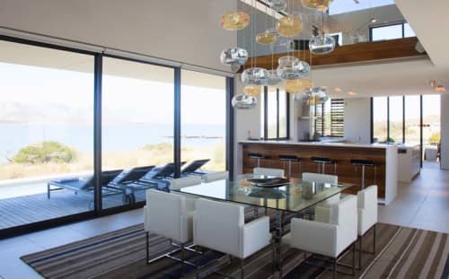 Cloud Chandelier Large Hand-Blown Glass, 33 Pendants | Pendants by Galilee Lighting. Item composed of metal and glass in modern style