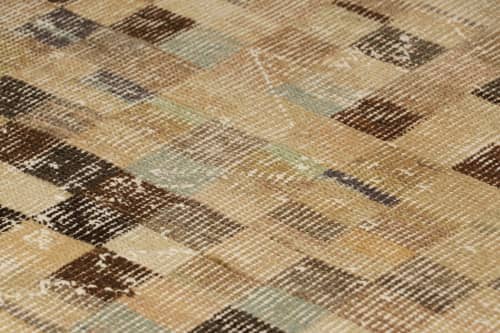 Vintage Zeki Müren Rug with Polychromatic Cubist Patterns | Area Rug in Rugs by Rug and Kilim