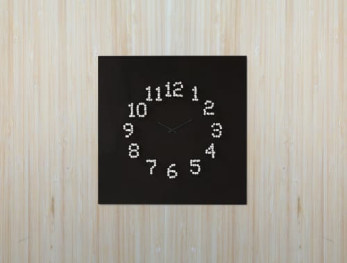 "Mocap"     illusionistic wall clock | Decorative Objects by JAN PAUL | Private Residence - Maastricht, Netherlands in Maastricht. Item composed of wood in contemporary or modern style