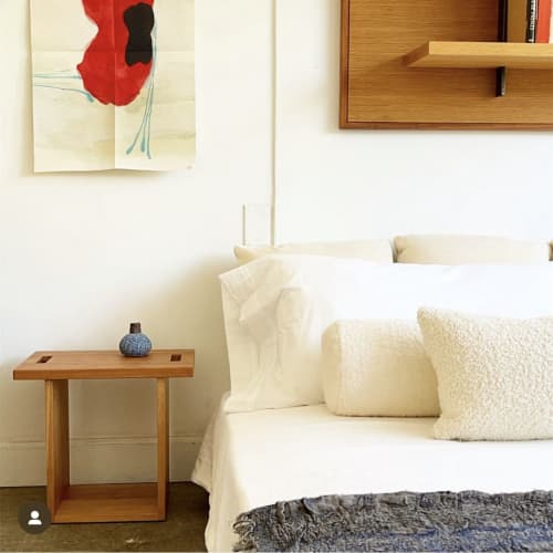 June stool | Bar Stool in Chairs by shapiro joyal studio. Item composed of wood in minimalism style