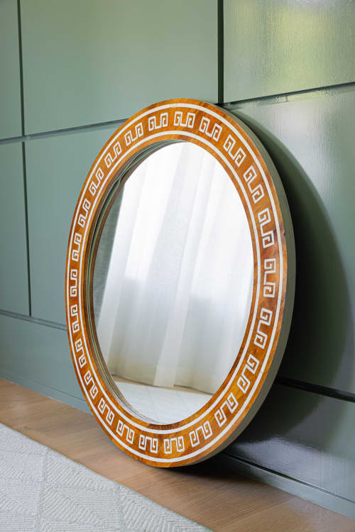 Delphi Mirror | Decorative Objects by Dorset & Pond. Item composed of glass