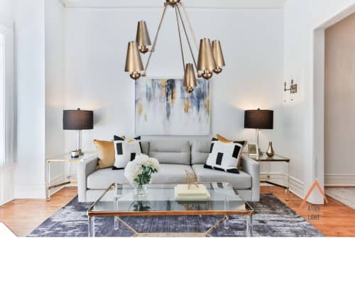 Nita Mobile 5-Arm Pendant | Chandeliers by Atrix Lighting | Texas in Dallas. Item made of metal