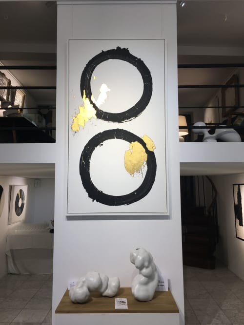 The Moment Before and Within, 2016 | Oil And Acrylic Painting in Paintings by Rod McIntosh | 1831 Art Gallery in Paris. Item made of canvas with paper