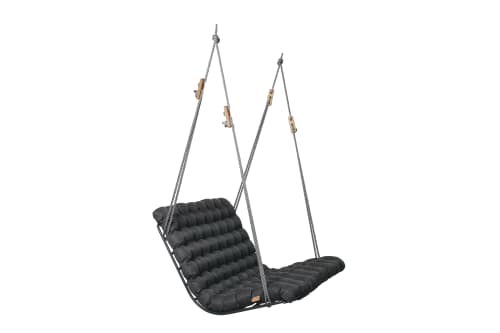 Vikos Short | Swing Chair in Chairs by Linda Vrňáková. Item made of fabric with steel
