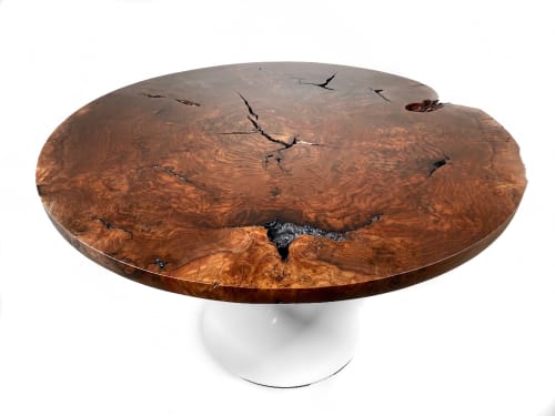 Claro Walnut Burl Dining Table | Tables by Live Edge Lust. Item made of walnut