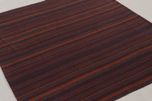 Vintage Persian Kilim in Red and Blue Stripes with Geometric | Area Rug in Rugs by Rug and Kilim