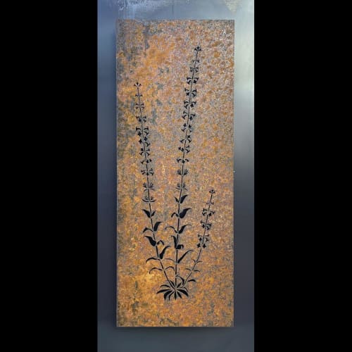 Penstemon | Wall Sculpture in Wall Hangings by The Oxide Studio. Item made of steel works with mid century modern & contemporary style
