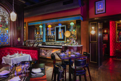 Jack Ruby Restaurant | Pendants by Rick Strini. STRINI ART GLASS | Columbus in Columbus. Item made of glass