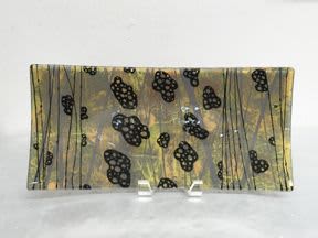 Fused Glass Platters | Serveware by Reddy Made Designs. Item made of glass