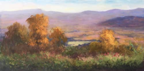 October in the Blue ridge Mountains | Oil And Acrylic Painting in Paintings by Julia Lesnichy Art. Item in traditional style