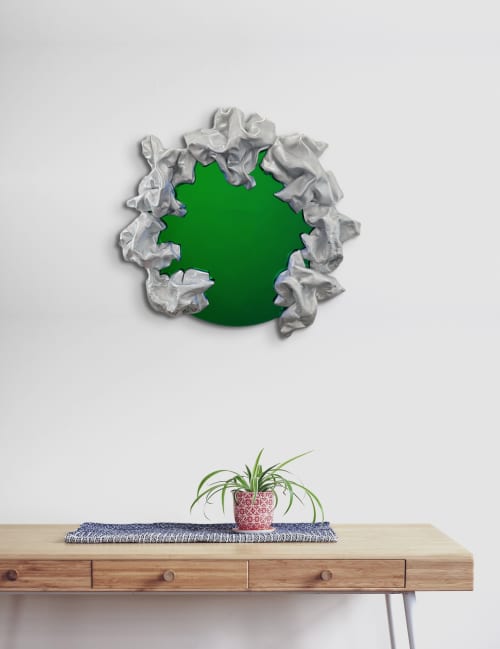 Reflexions Collection Mirror | Decorative Objects by Ted VanCleave Studio. Item composed of fabric and glass
