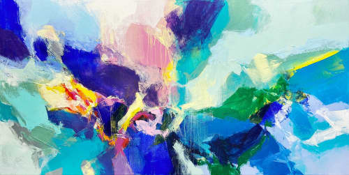 Moments #2 | Paintings by Cobie Cruz. Item composed of canvas and synthetic