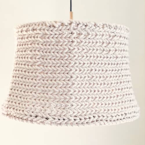 Boho Pendant Lights - Bespoke Lamp Shade | Pendants by Sand+Suede | Playa Mesa in Costa Mesa. Item composed of cotton
