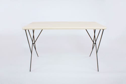 Rafaël | Desk in Tables by Nadine Hajjar Studio. Item composed of wood & metal compatible with minimalism and contemporary style