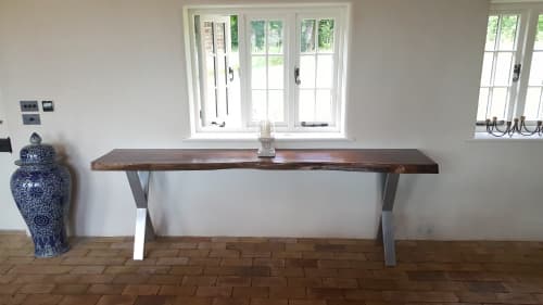 American Walnut Console Table | Tables by Handmade in Brighton | Wilderness in Saxmundham. Item made of walnut
