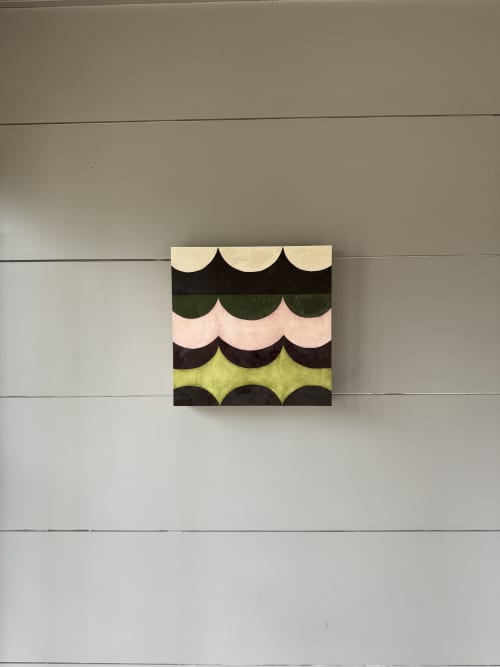 Untitled (Panel Study I) | Oil And Acrylic Painting in Paintings by Hailey Young. Item made of wood works with minimalism & mid century modern style