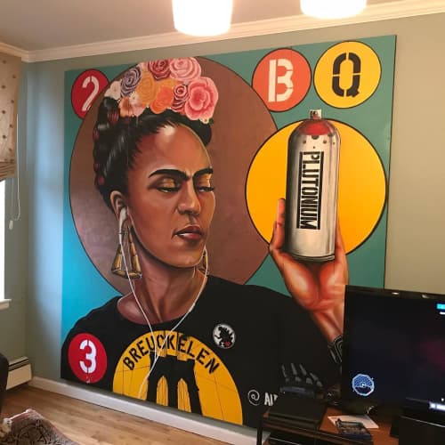 Frida Kahlo | Murals by Albertus Joseph. Item made of synthetic