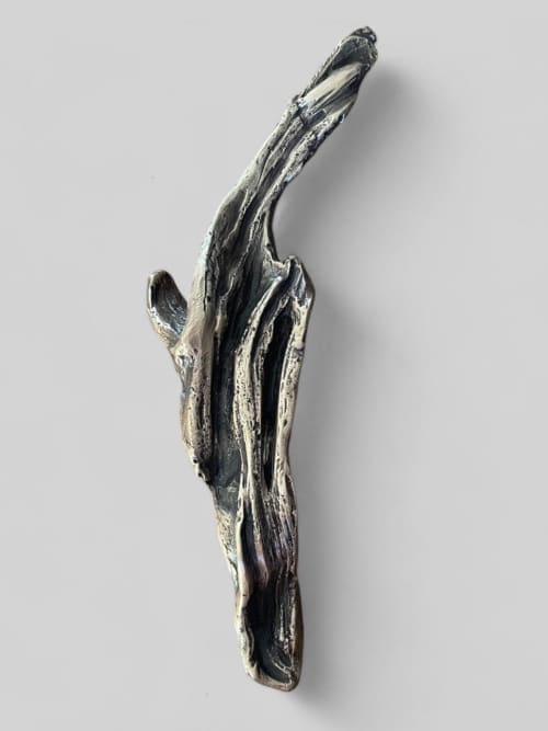 Driftwood pull | Hardware by The Vula Collection. Item made of wood with bronze