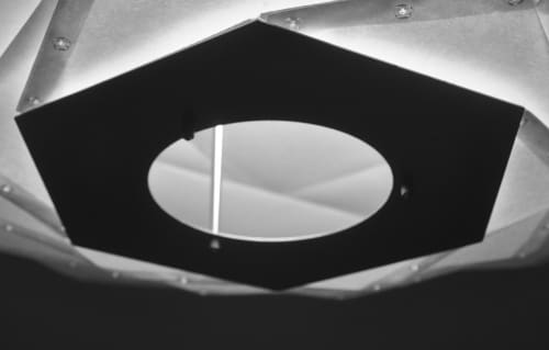 Booma Hexagon (L) | Pendants by Jiangmei Wu. Item made of steel & paper