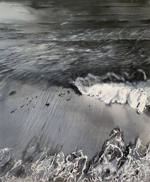 PERSPECTIVE | Oil And Acrylic Painting in Paintings by Amanda Szopinski. Item made of canvas