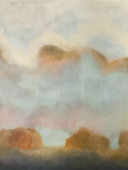 MESQUITES AT SUNDOWN Giclée Print | Prints in Paintings by Stacey Warnix Studio. Item in contemporary or modern style