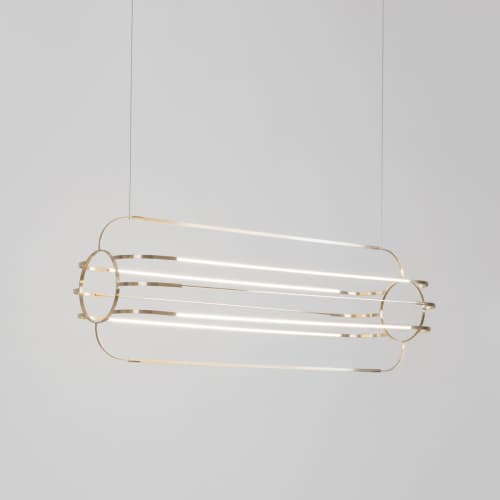 Charlotte Pendant Lamp | Pendants by MOSS Objects. Item made of brass
