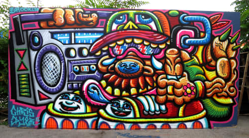 Ugly But Happy | Street Murals by Chris Dyer
