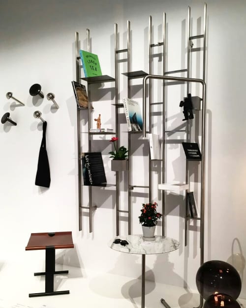 Grid library | Wall Sculpture in Wall Hangings by Nayef Francis | Nayef Francis Design Studio in Beirut. Item made of metal