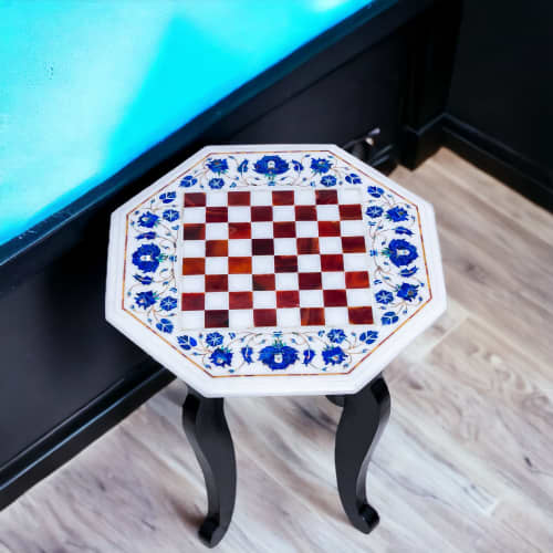Marble chess table, Luxury chess table, Handmade chess table | Side Table in Tables by Innovative Home Decors. Item made of marble