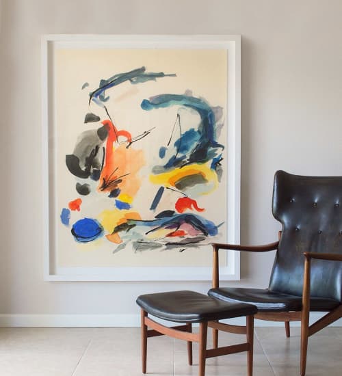 Blue Notes No. 2 | Prints by Daylight Dreams Editions. Item composed of paper compatible with mid century modern and japandi style