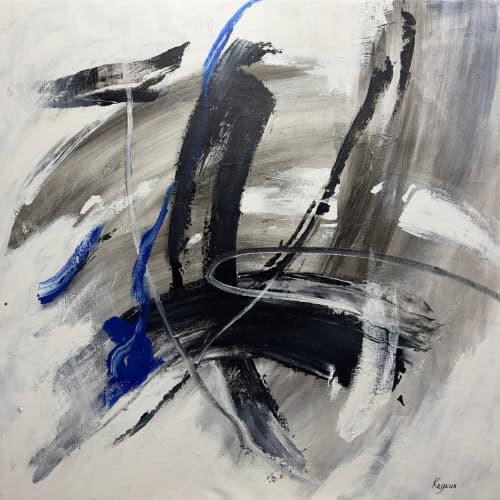 "Passion" acrylic abstract interior painting | Oil And Acrylic Painting in Paintings by Anastasiia Krykun. Item made of wood with canvas works with minimalism & contemporary style