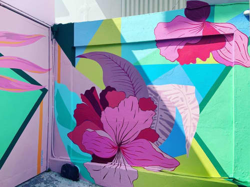 Floral Mural By Natilla Rivera At Blush San Juan, San Juan 