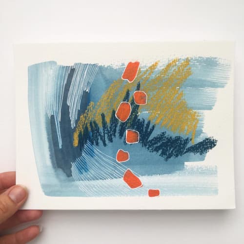 Abstract Painting | Oil And Acrylic Painting in Paintings by Sara Schroeder Art. Item composed of synthetic
