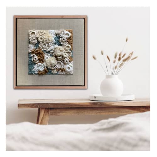Abstract Ocean Fiber Art | Art & Wall Decor by Helen D Wilde - Ovo Bloom