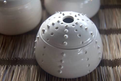 Marietta Candle | Candle Holder in Decorative Objects by Marie Burgos Design and Collection. Item made of ceramic