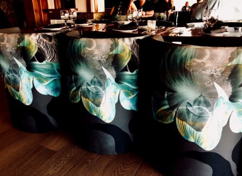 Chair Orchid | Lounge Chair in Chairs by Kahori Maki. Item made of fabric