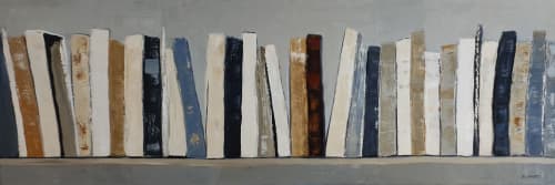 les gardiens du savoir | Oil And Acrylic Painting in Paintings by Sophie DUMONT.. Item made of canvas works with minimalism & contemporary style
