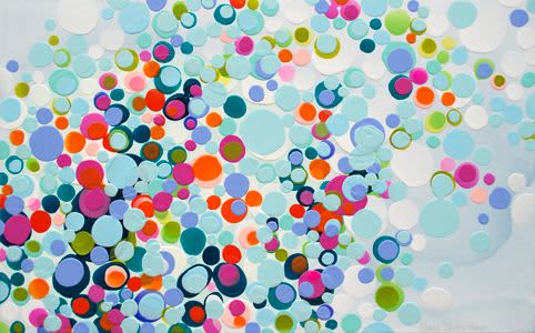 Effervescence painting | Oil And Acrylic Painting in Paintings by Claire Desjardins. Item made of canvas