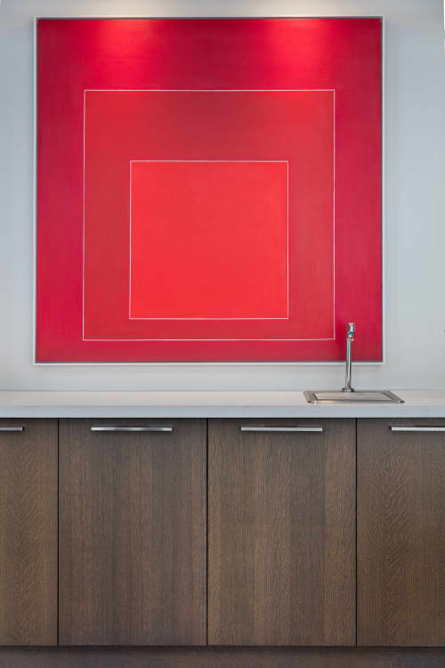 Painting | Oil And Acrylic Painting in Paintings by Deborah Brenner | Grey House Apartments in Houston. Item made of synthetic