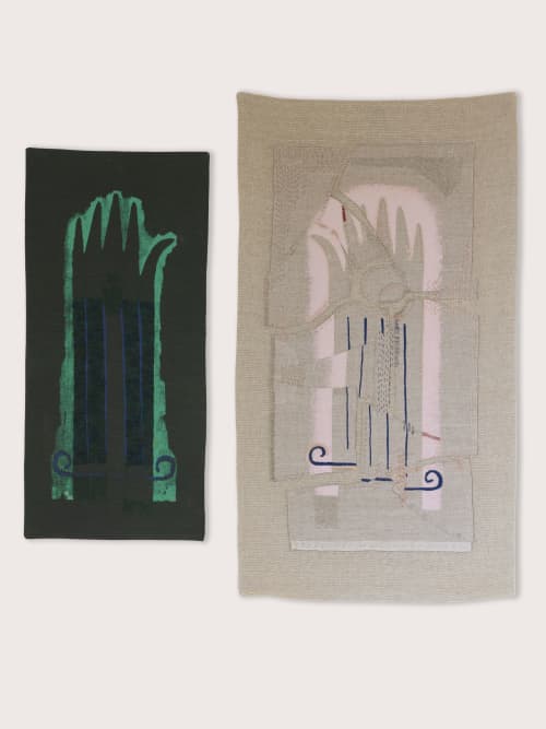Broken Hand I By Corissa Robinson x Kate Hawkins | Embroidery in Wall Hangings by CommonRoom. Item composed of cotton compatible with contemporary style