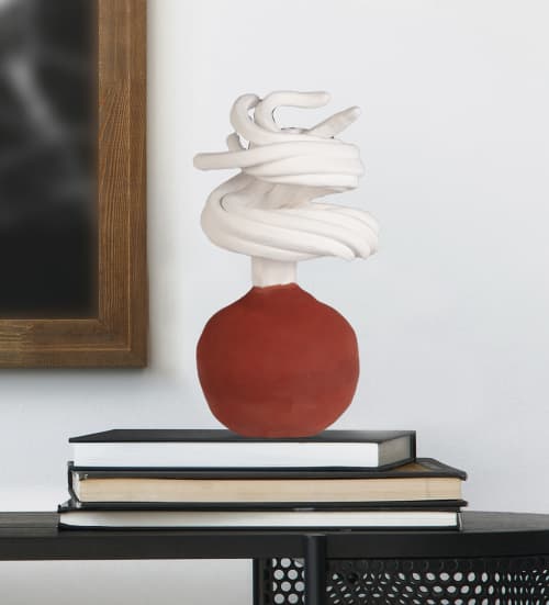 Modern Sculpture, "Wild Ones 58", Ceramic Sculpture | Sculptures by Anne Lindsay. Item made of ceramic compatible with contemporary and modern style