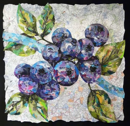 Blueberries | Paintings by Eileen Downes | Owensboro Health Healthpark in Owensboro