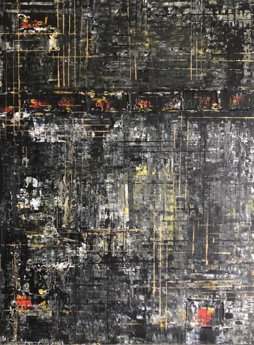 War | Oil And Acrylic Painting in Paintings by KARDIMAGO. Item composed of canvas and synthetic