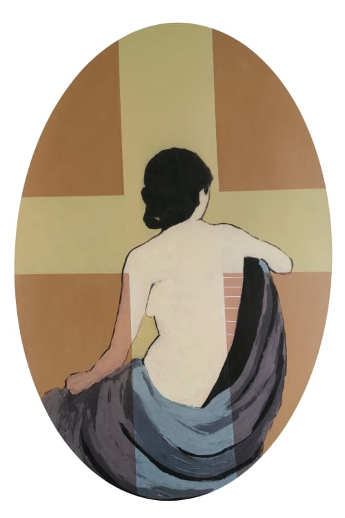 Saint | Oil And Acrylic Painting in Paintings by silvia poloto. Item made of wood works with contemporary & modern style