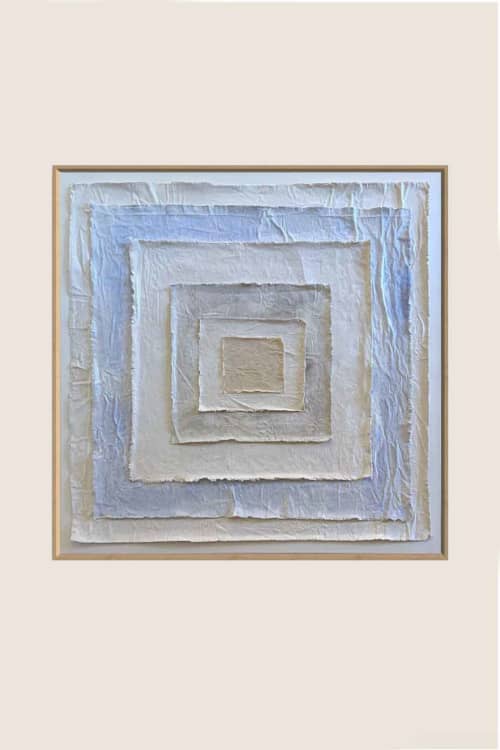 Canvas on Canvas CC3636 A | Mixed Media in Paintings by Michael Denny Art, LLC. Item compatible with contemporary and art deco style
