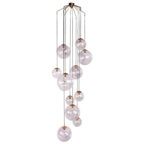 JT109 Celestial Chandelier | Chandeliers by alanmizrahilighting | New York in New York. Item composed of metal and glass
