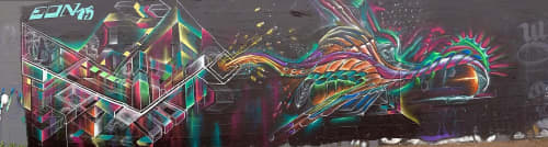 Wall Mural | Street Murals by Max Ehrman (Eon75) | Wynwood, Miami in Miami. Item made of synthetic
