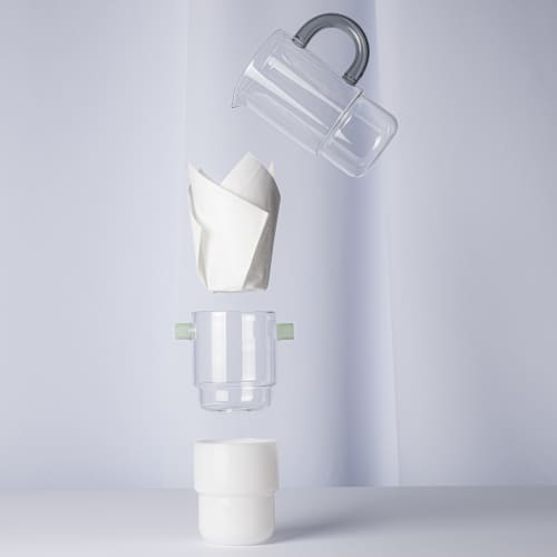 STACK glass slow coffee maker | Carafe in Vessels & Containers by Maarten Baptist. Item made of glass